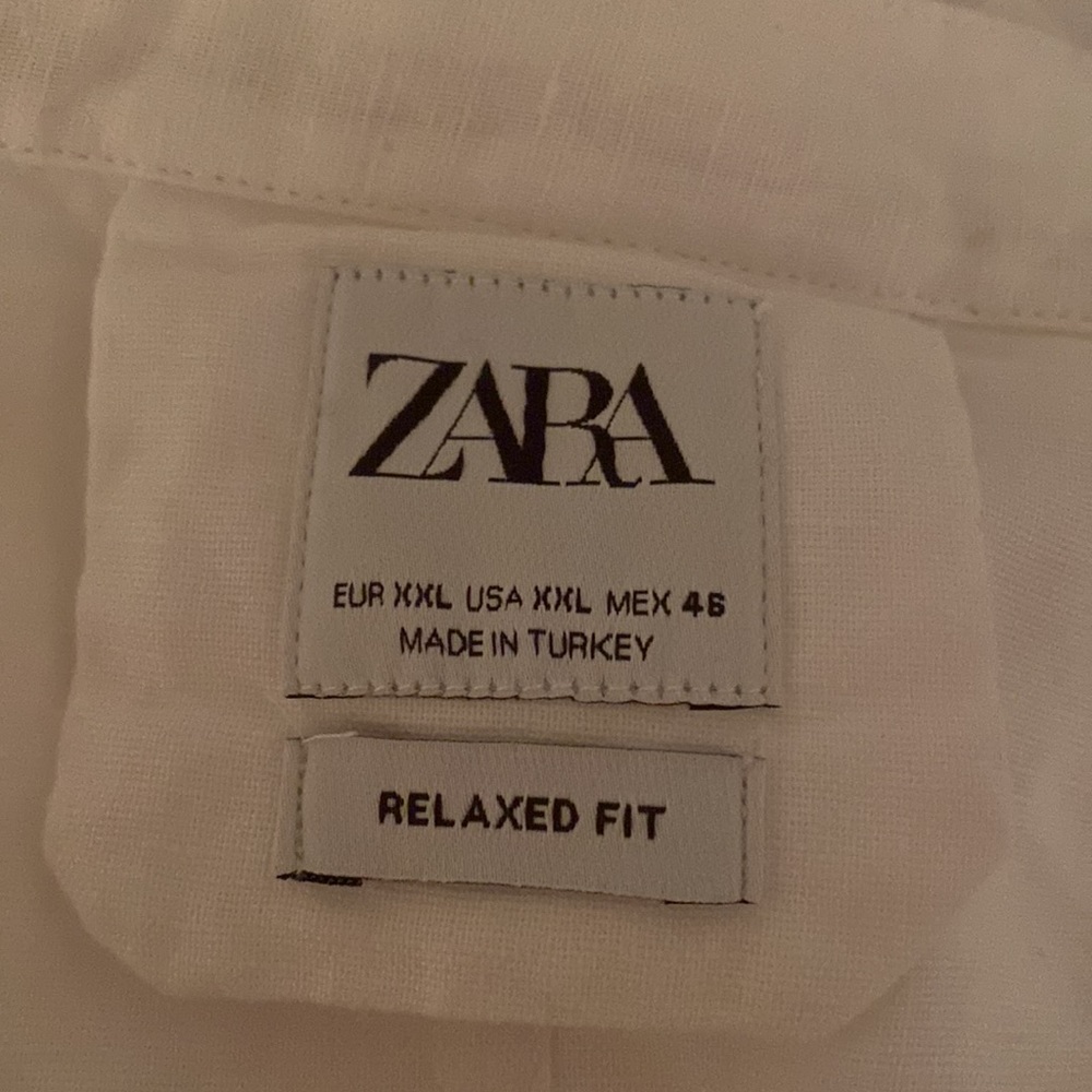 ZARA CONTRASTING RUSTIC SHIRT - Picture 3 of 3